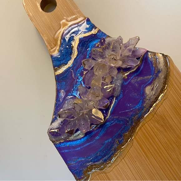 Purple Crystal Charcuterie board/ Cheese board - Picture 4 of 10